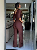 Macacão manga 3/4 suplex