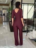 Macacão manga 3/4 suplex