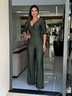 Macacão manga 3/4 suplex