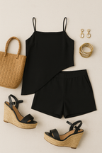 Conjunto 2 peças bata assimétrica