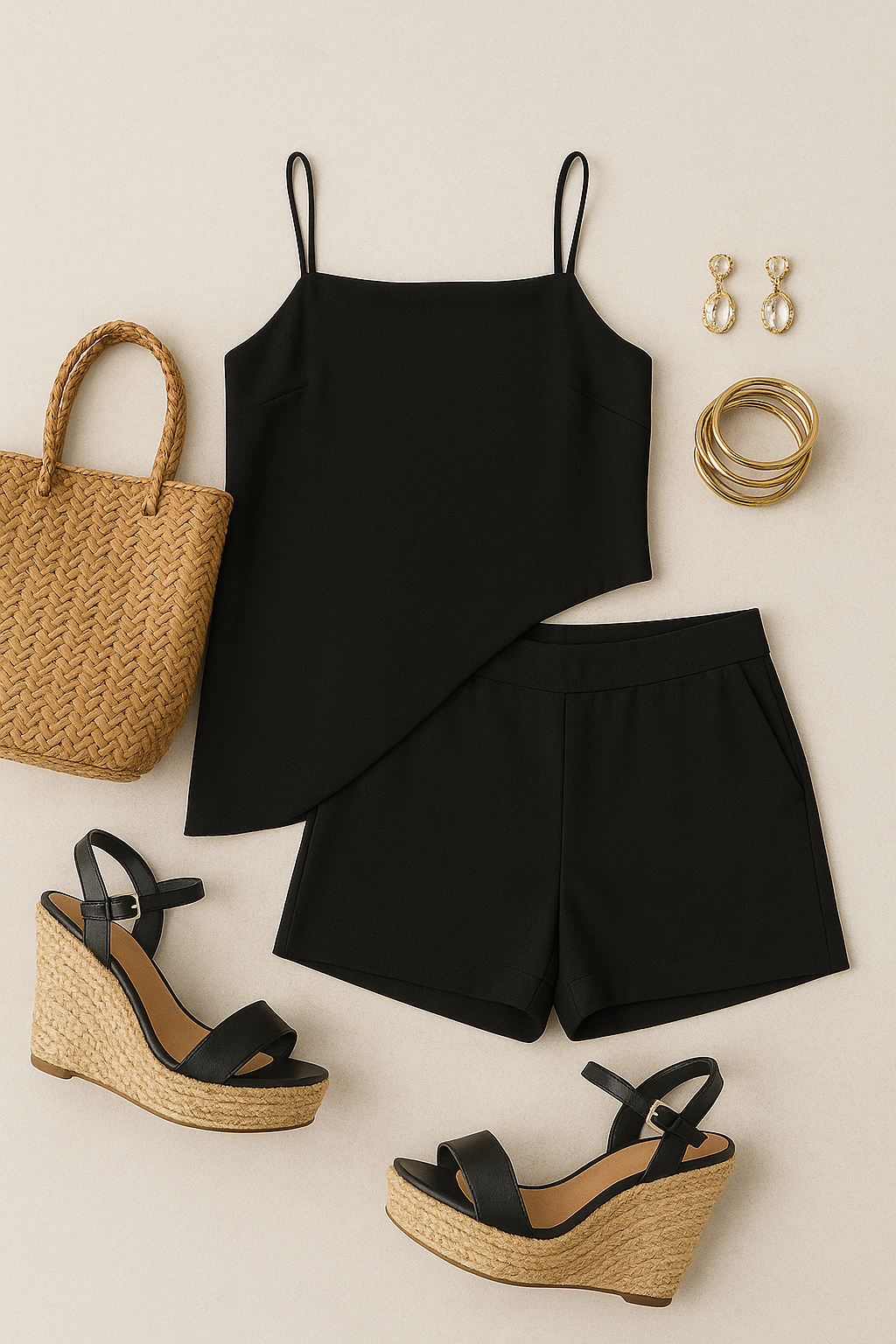 Conjunto 2 peças bata assimétrica