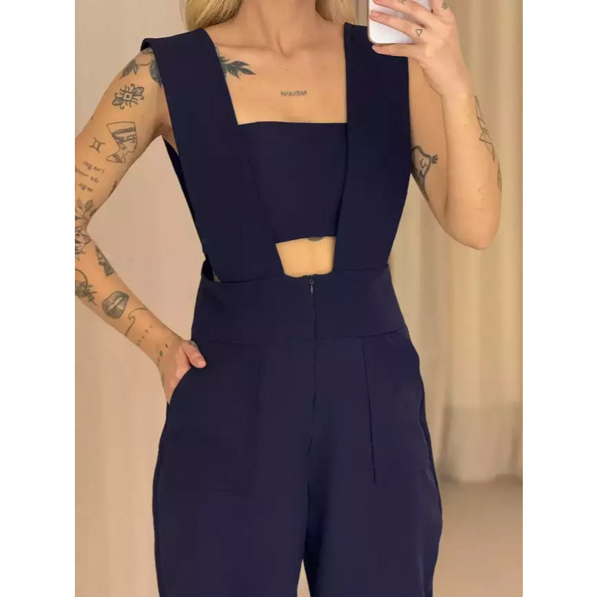 Jardineira Alfaiataria + TOP