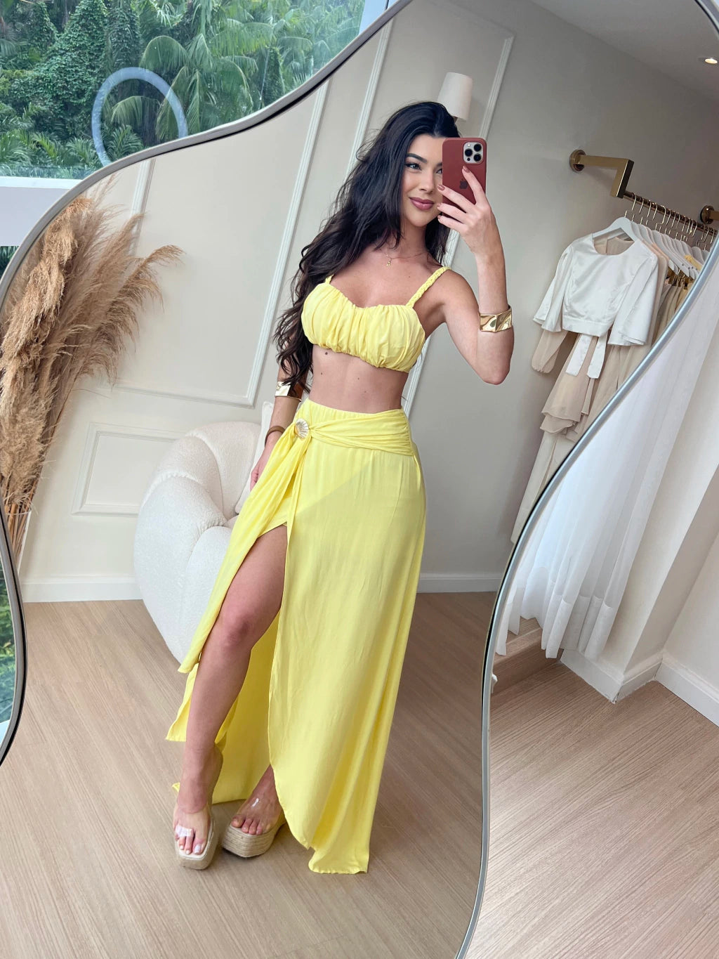 Conjunto 2 peças Saia Longa e Top